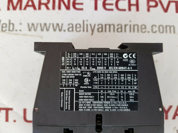 Moeller eaton dilmc17-10 contactor