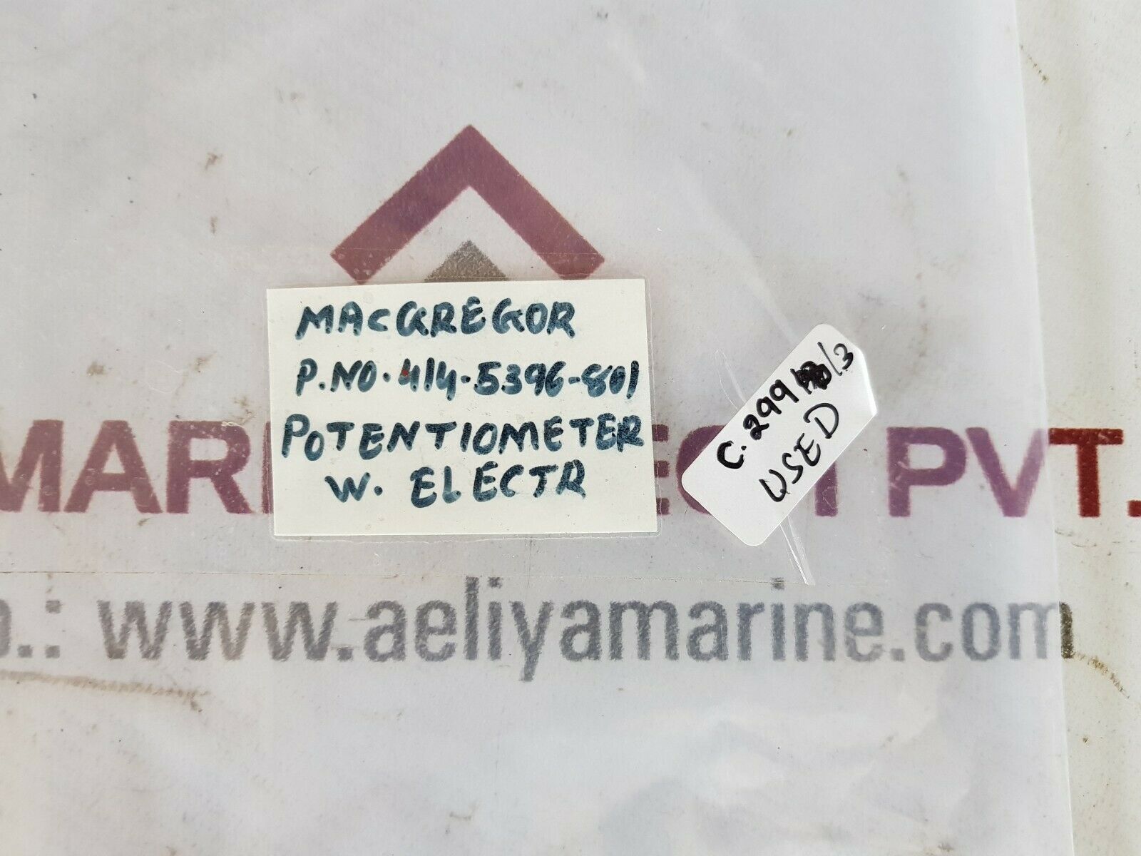 Macgregor ess024a potentiometer 414 5396-801