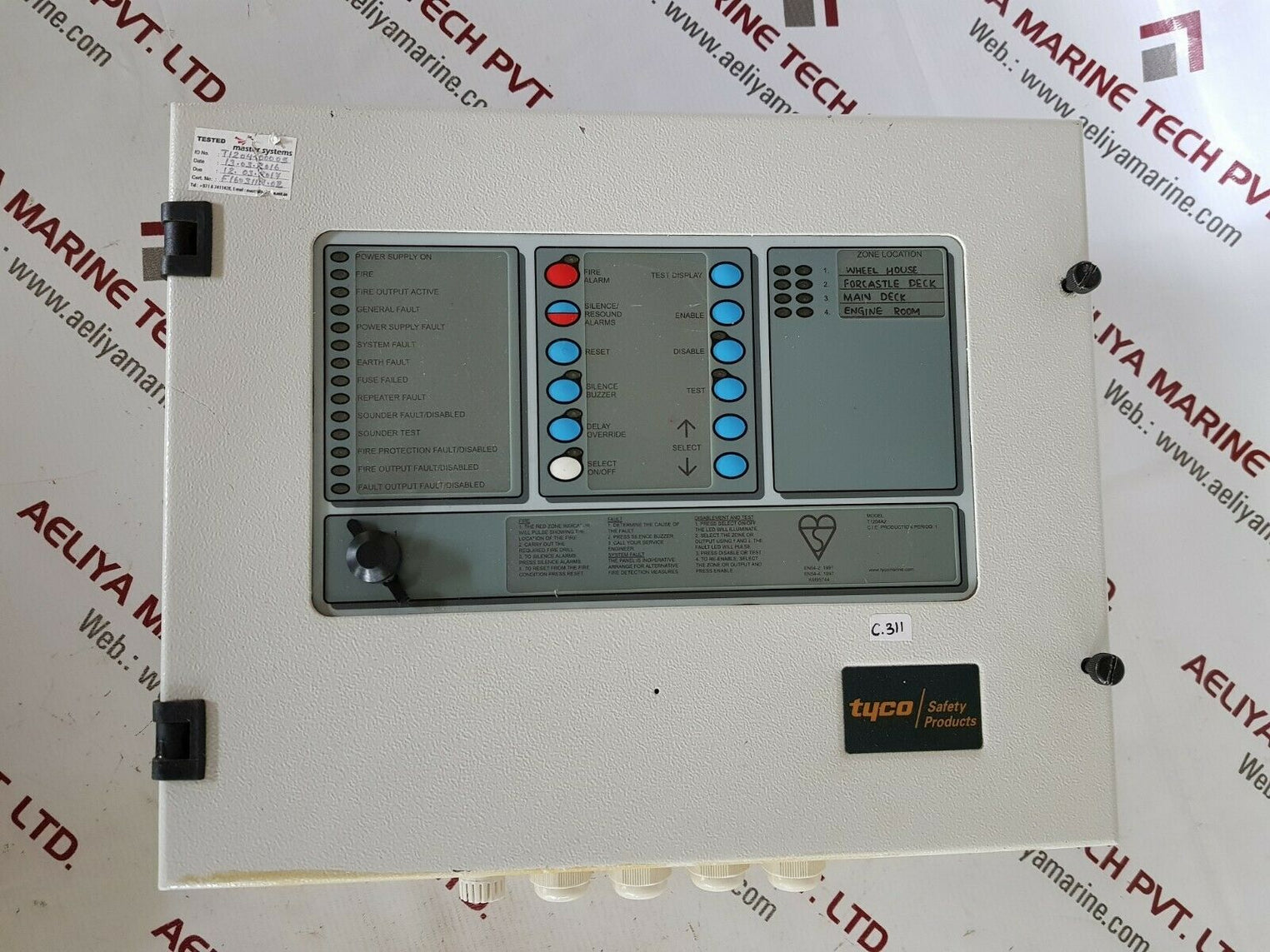 Tyco t1204a2 fire control panels