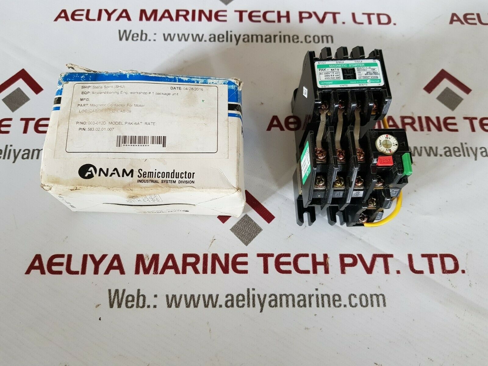 Anam PAK-6at-3 magnetic starter