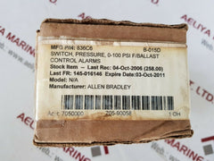 Allen bradley 836-c6a pressure control ser A