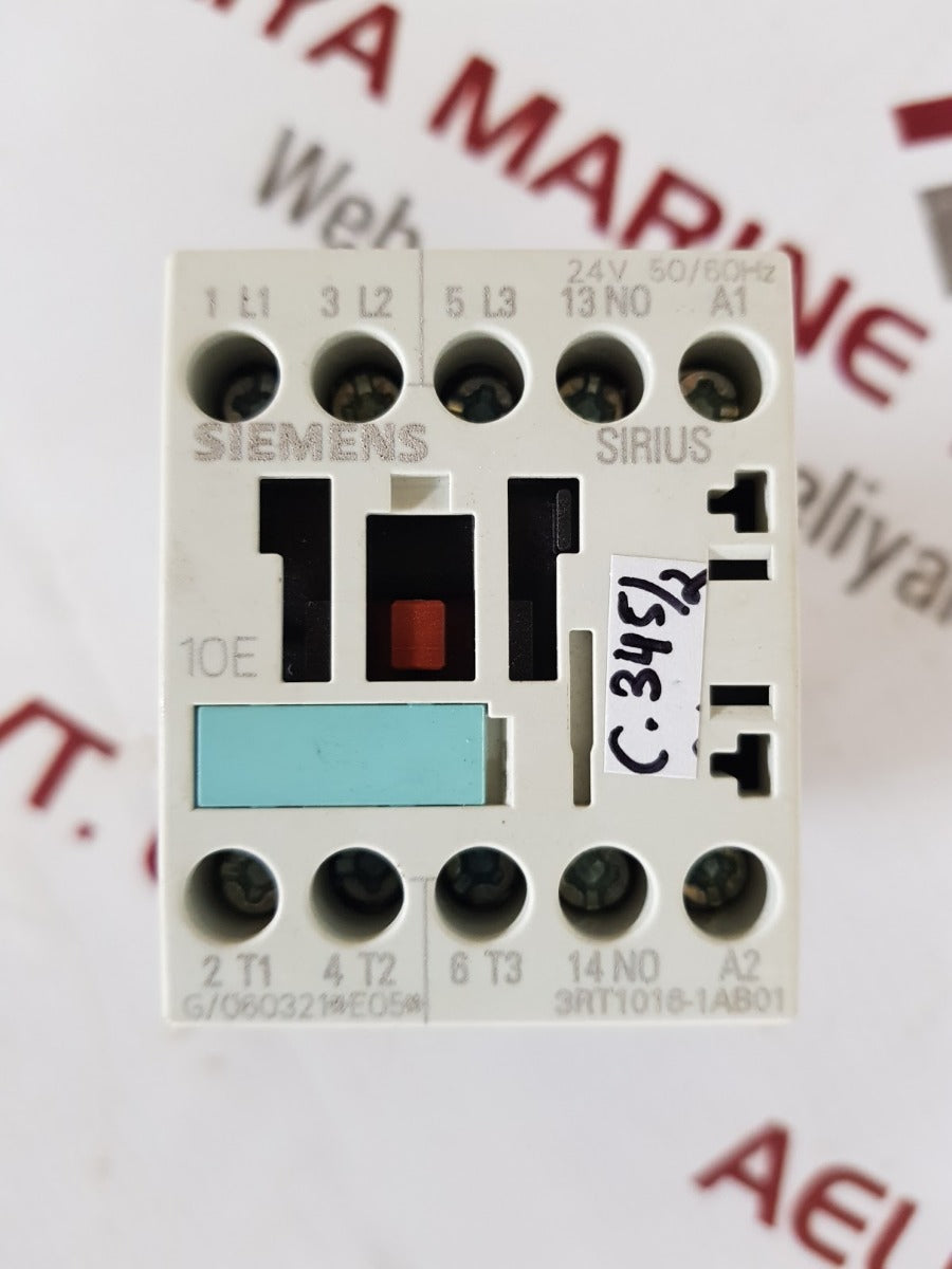Siemens sirius 3rt1016-1ab01 contactor