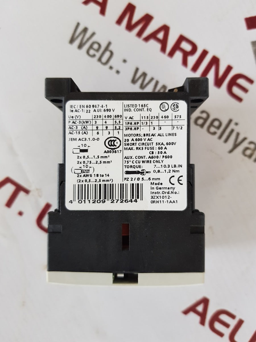 Siemens sirius 3rt1016-1ab01 contactor