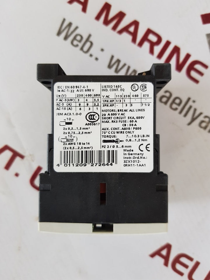 Siemens sirius 3rt1016-1ab01 contactor