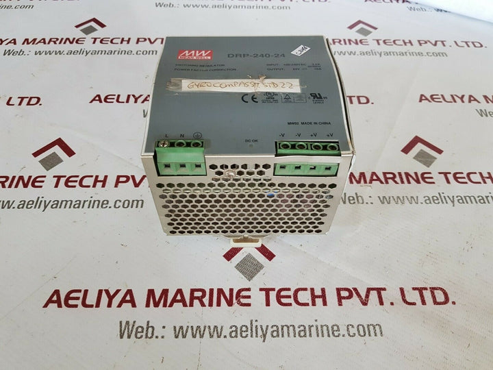 Mw drp-240-24 high power guide way din rail switching power supply