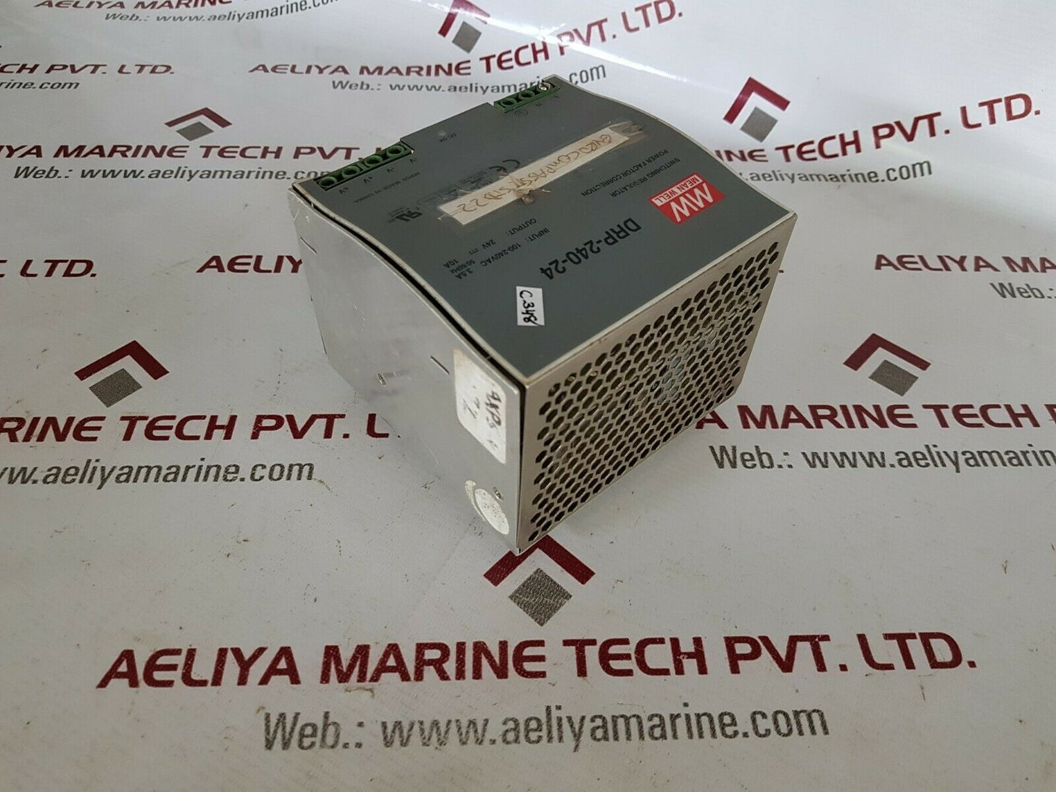 Mw drp-240-24 high power guide way din rail switching power supply