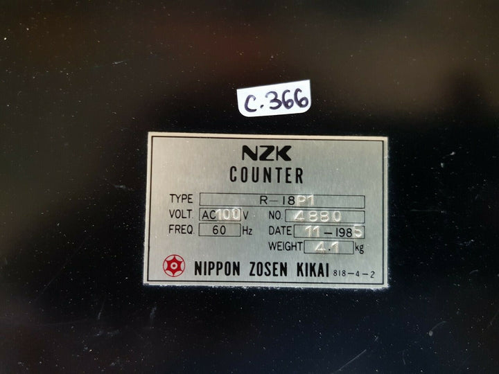 nippon zosen kikai r-18p1 counter ac100v 60hz