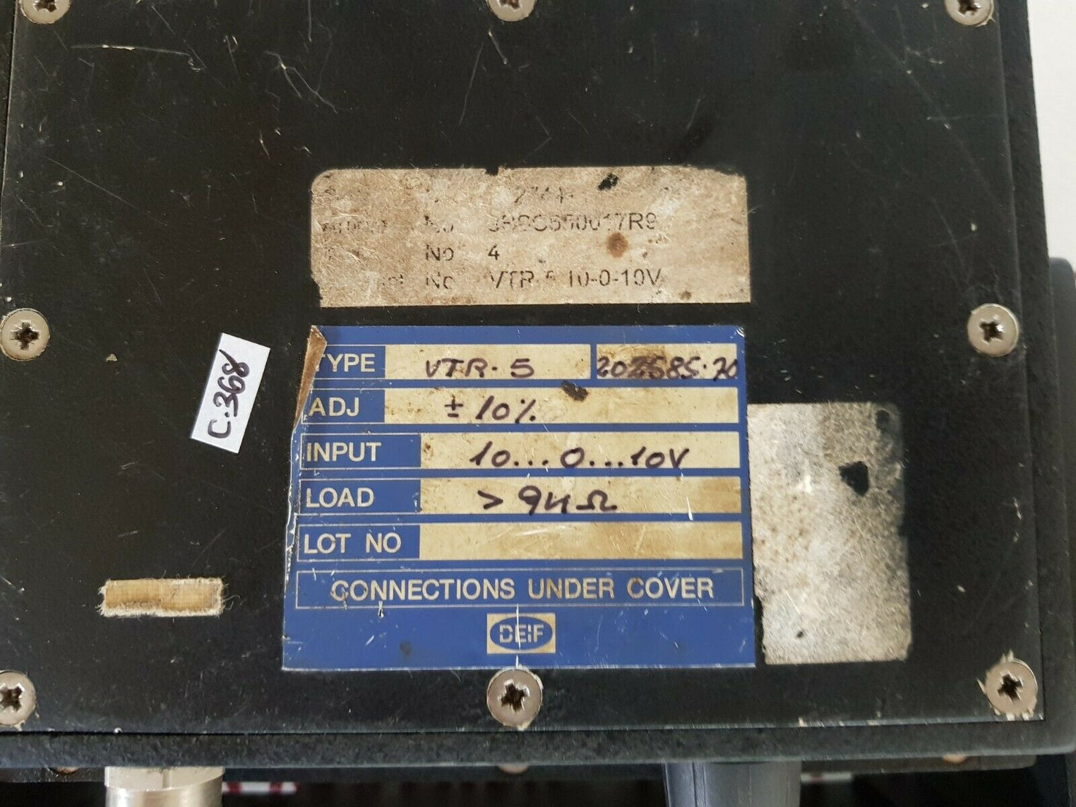 Deif vtr.5 202585.70 rpm meter