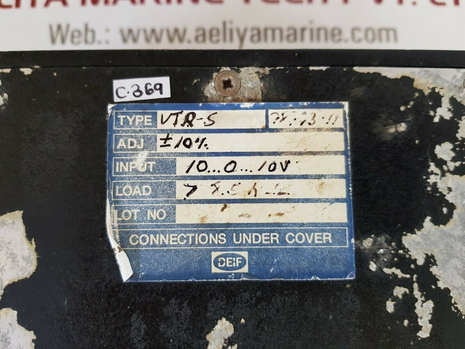 Deif vtr-5 rpm meter