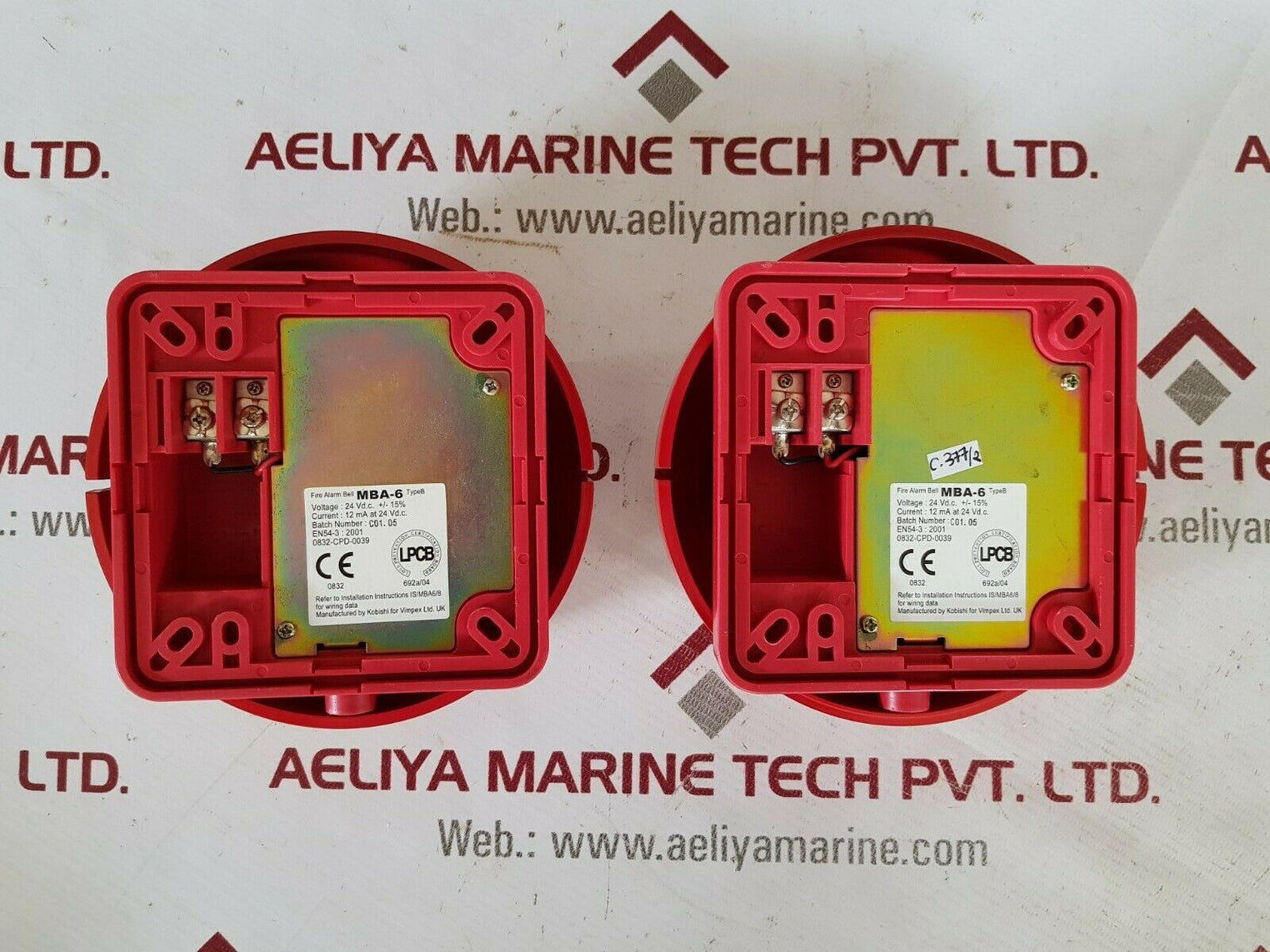 Eltek mba-6 fire alarm bell