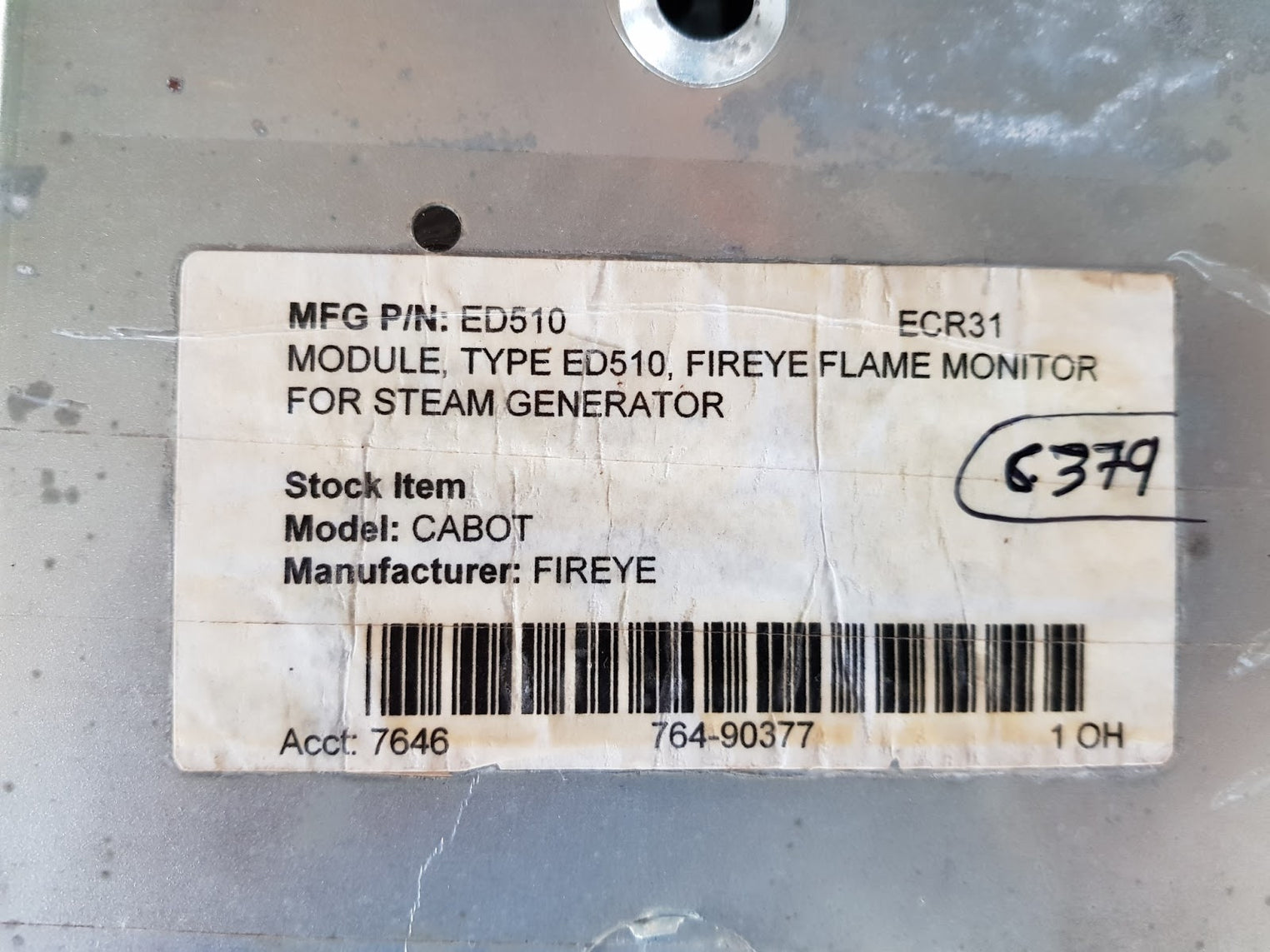 fireye flame monitor eb-700