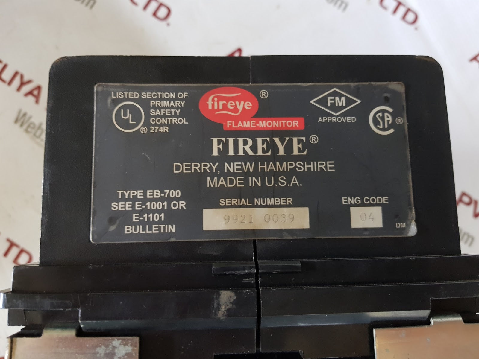 fireye flame monitor eb-700 – Aeliya Marine Tech