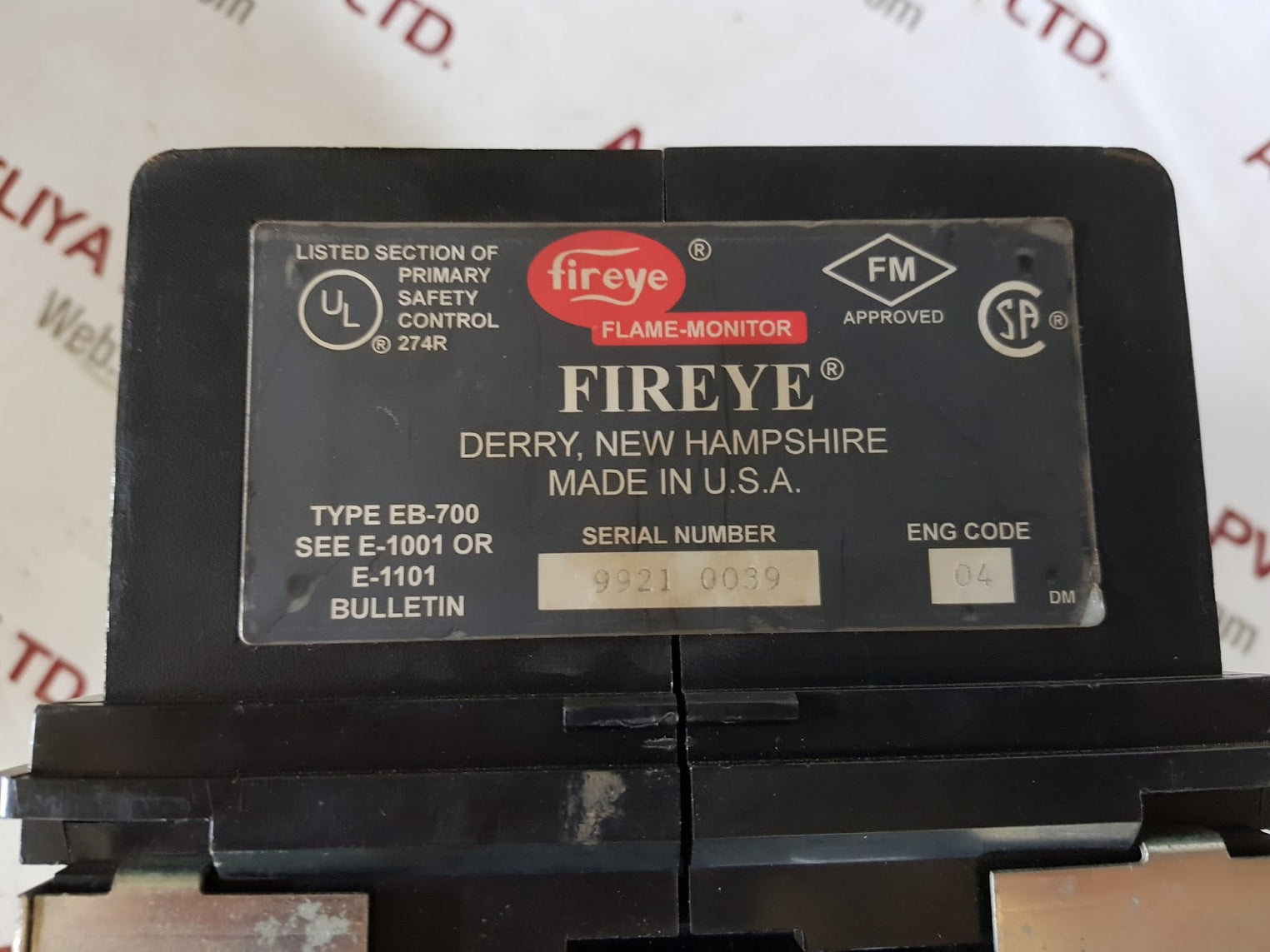 fireye flame monitor eb-700