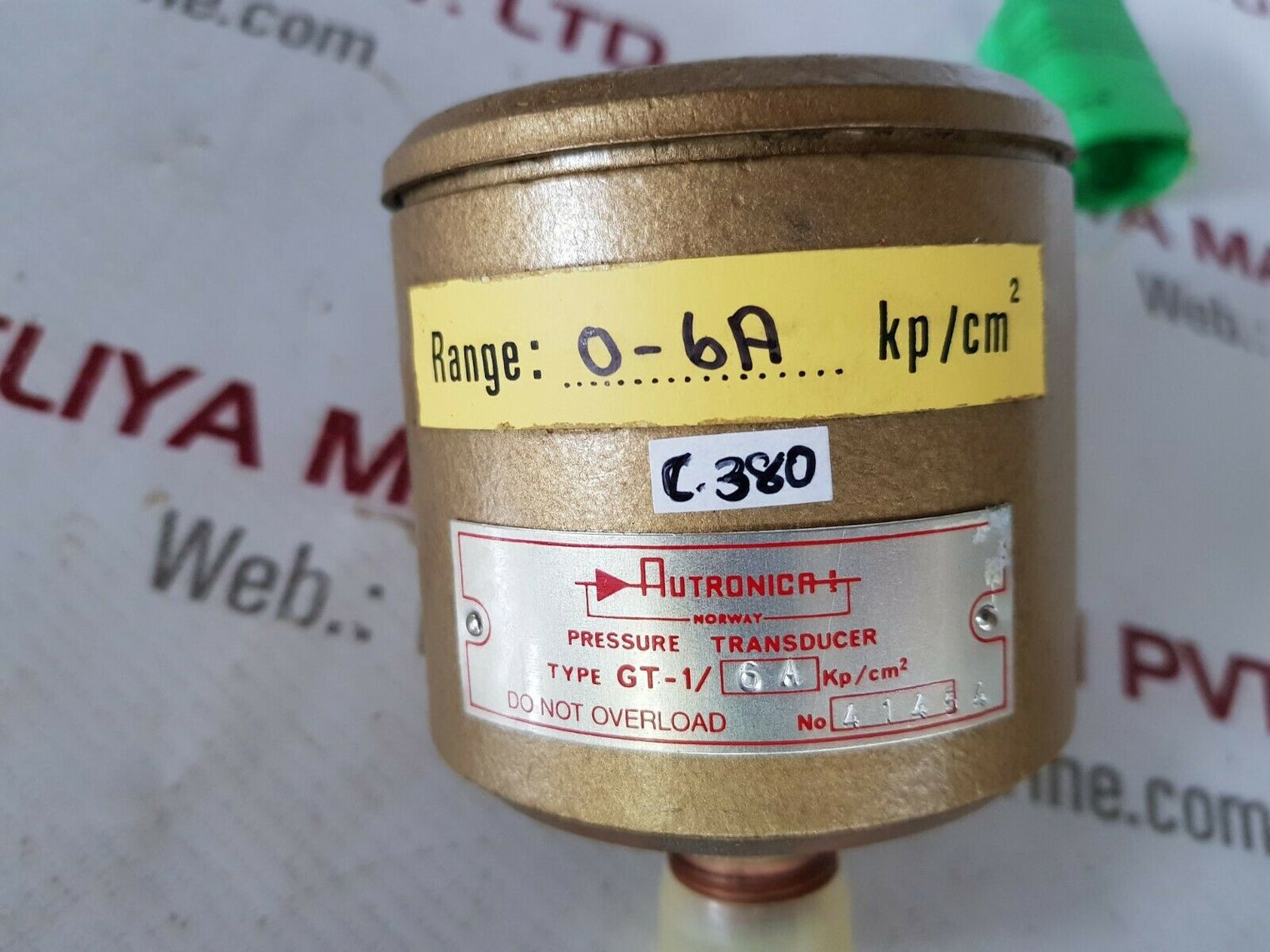 Autronica gt-1/6a kp/cm2 pressure transducer