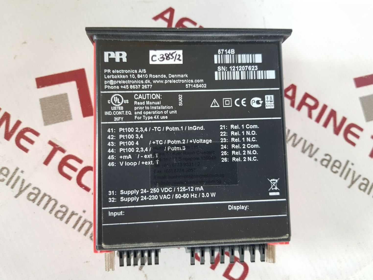 Pr electronics 5714b led indicator