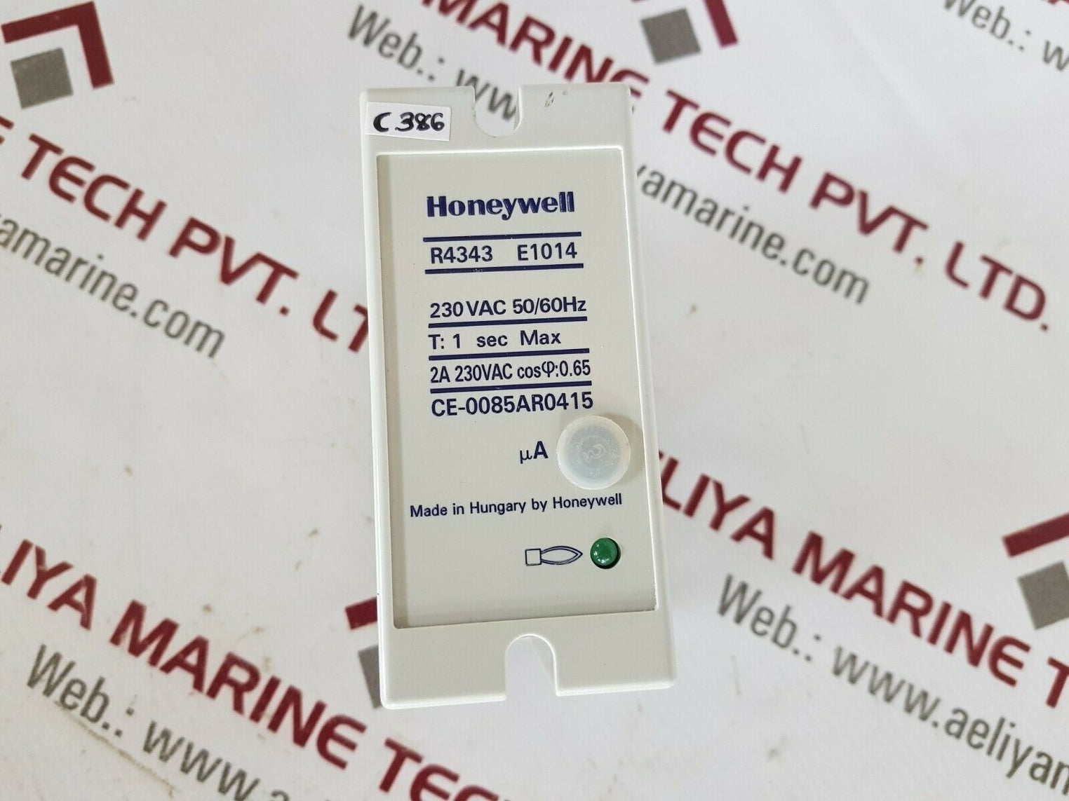 Honeywell R4343 E1014 Relay Flame Detector 230 Vac 50/60Hz