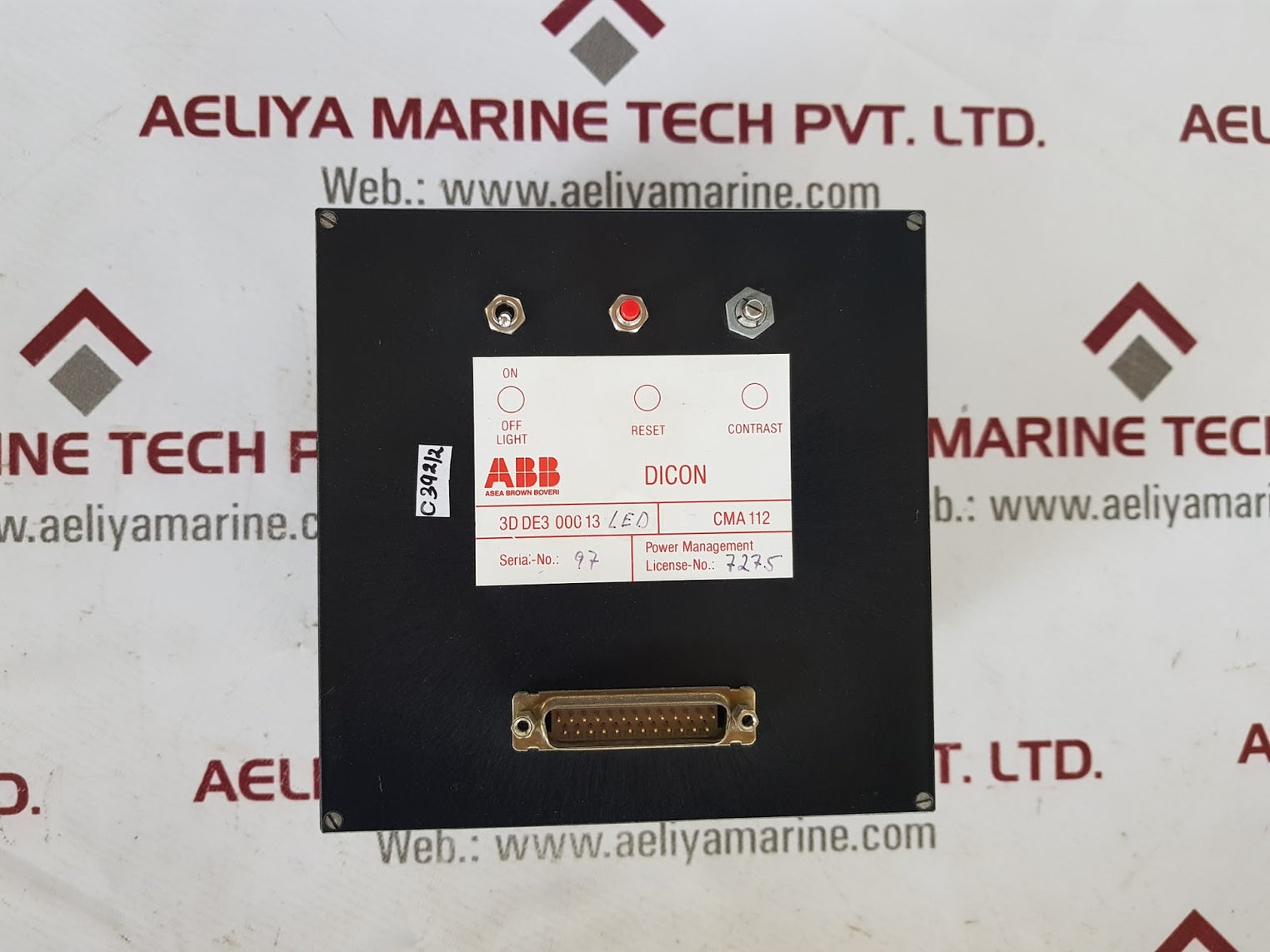 abb dicon cma 112 diesel control display panel 3d de3 000 13