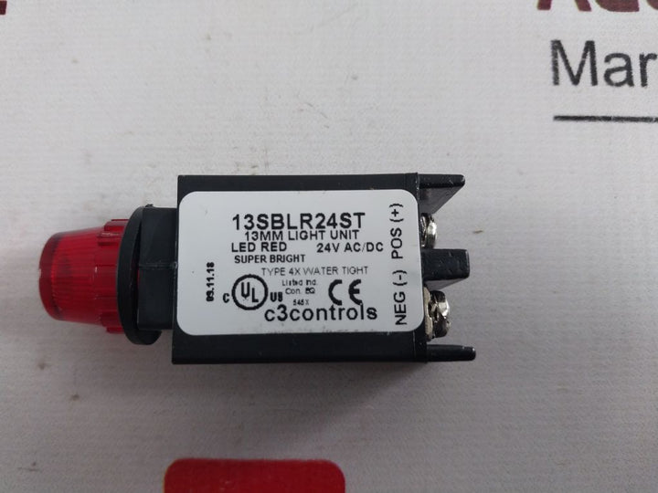 Lot Of 7X C3 Controls 13Sblr24St 13Mm Light Unit