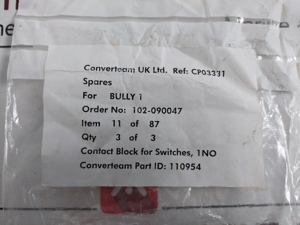 Lot Of 3X C3 Controls Wno Contact Block