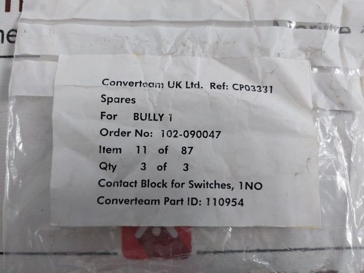 Lot Of 3X C3 Controls Wno Contact Block