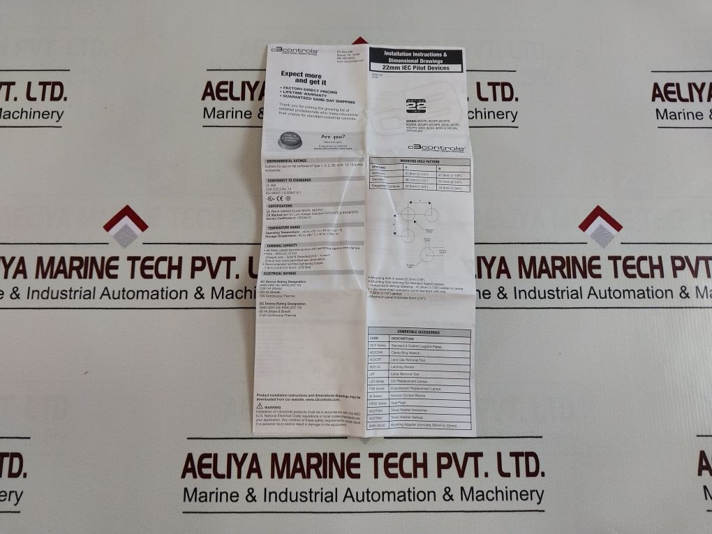 C3 Controls Wno Pushbutton Switch