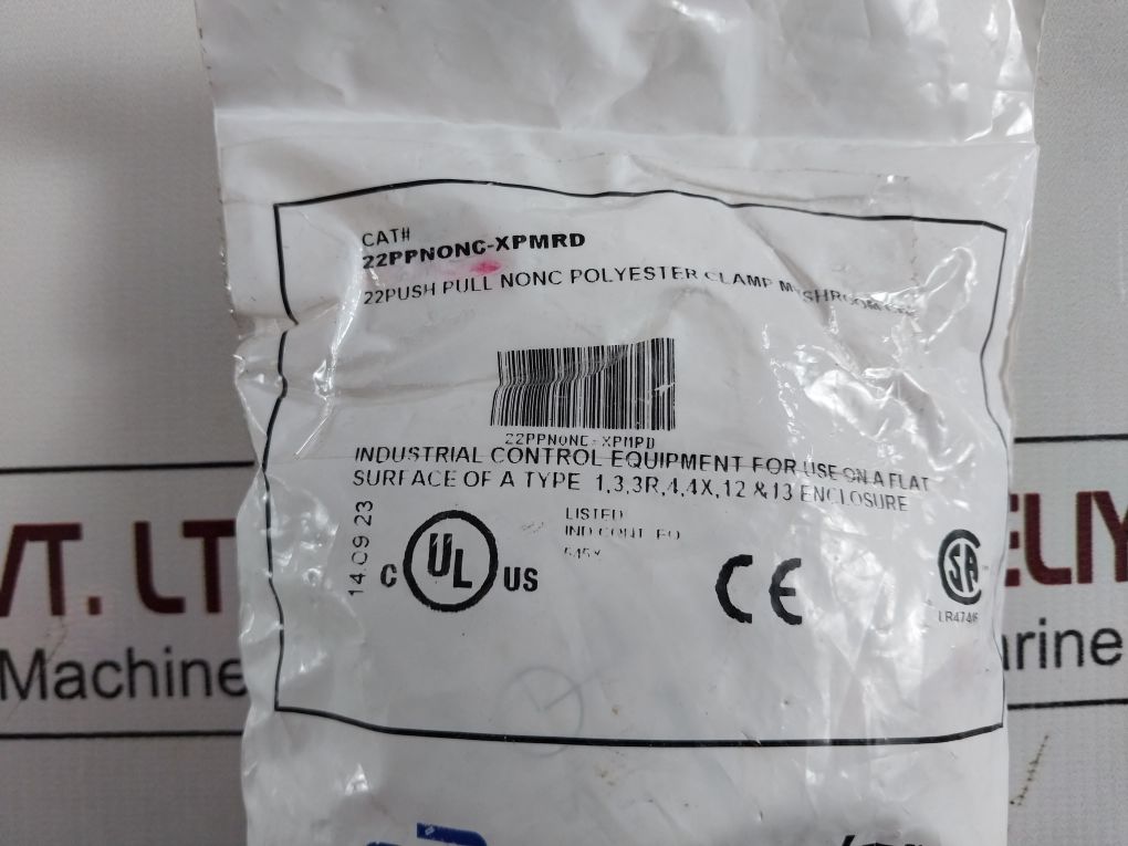 C3Controls 22Ppnonc-xpmrd Push Pull Button With Polyester Clamp Mushroom Cap