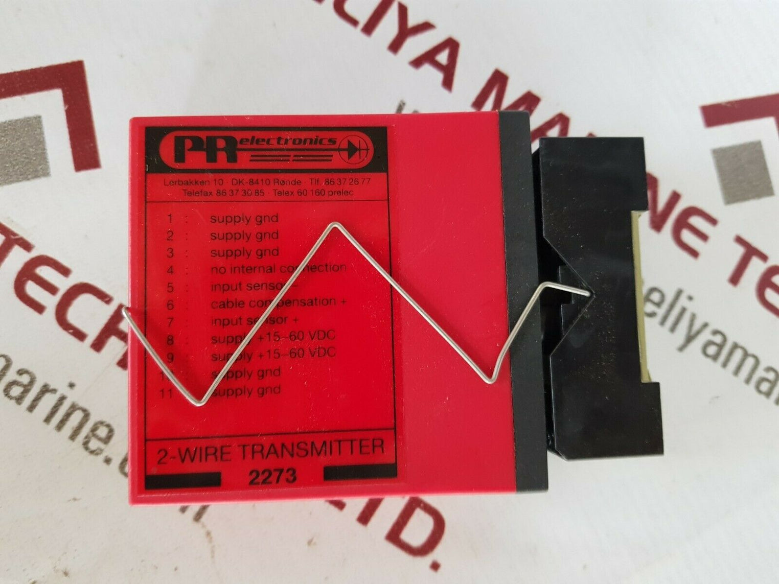 Pr electronics 2273 2-wire programmable transmitter temp.range -50 -+50'c 