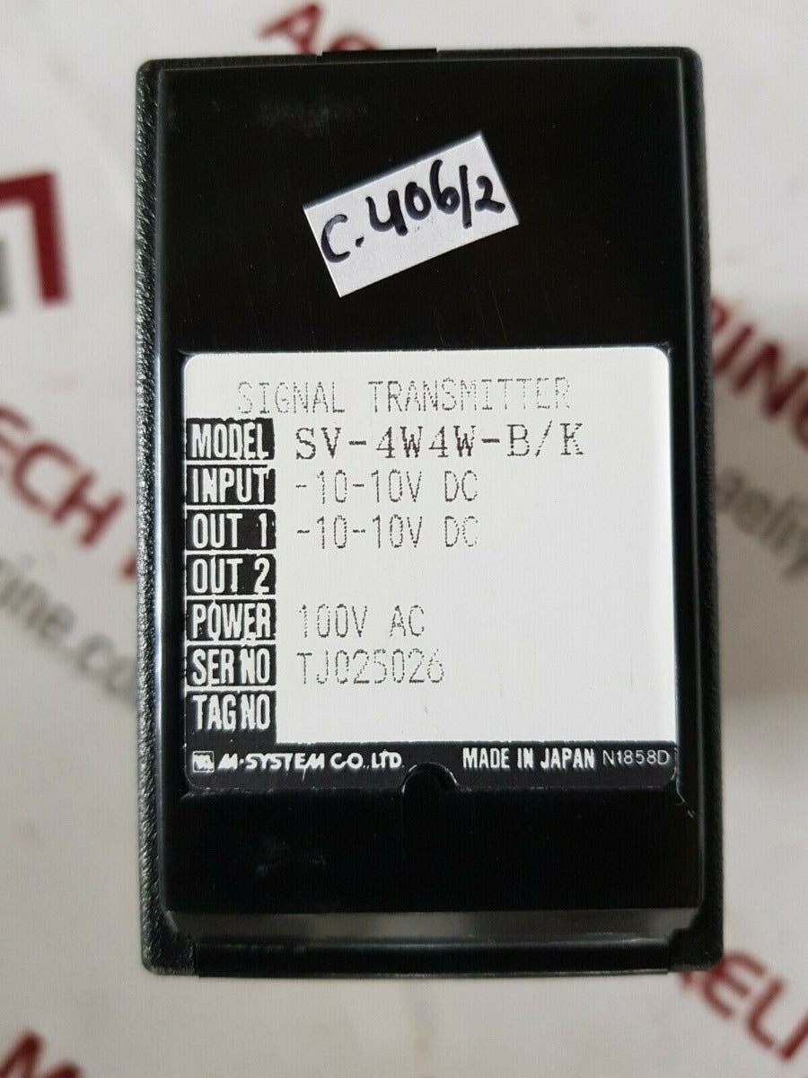 M system sv-4w4w-b/k signal transmitter