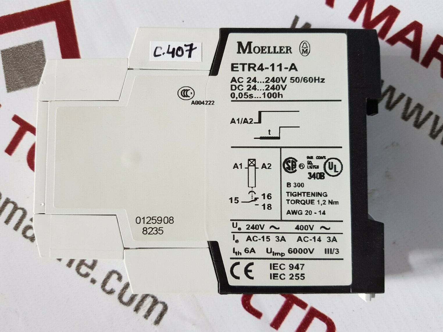 Moeller etr4-11-a time relay