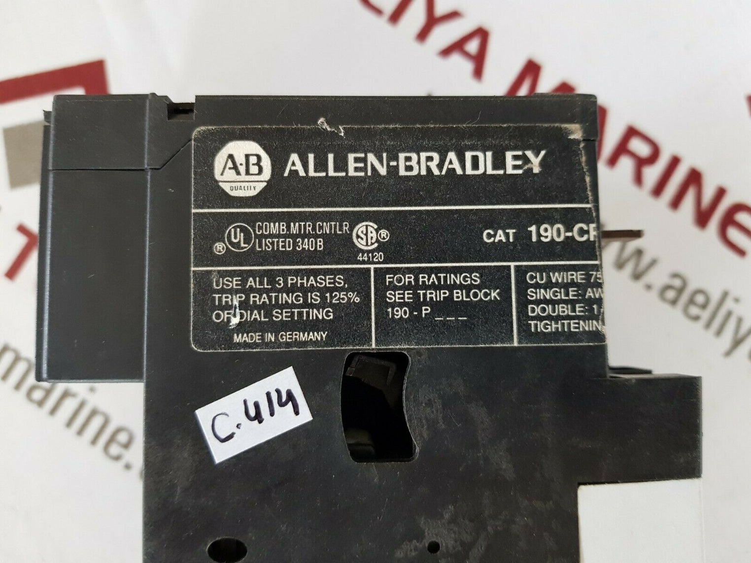 Allen-bradley 190-a40* ser b contactor