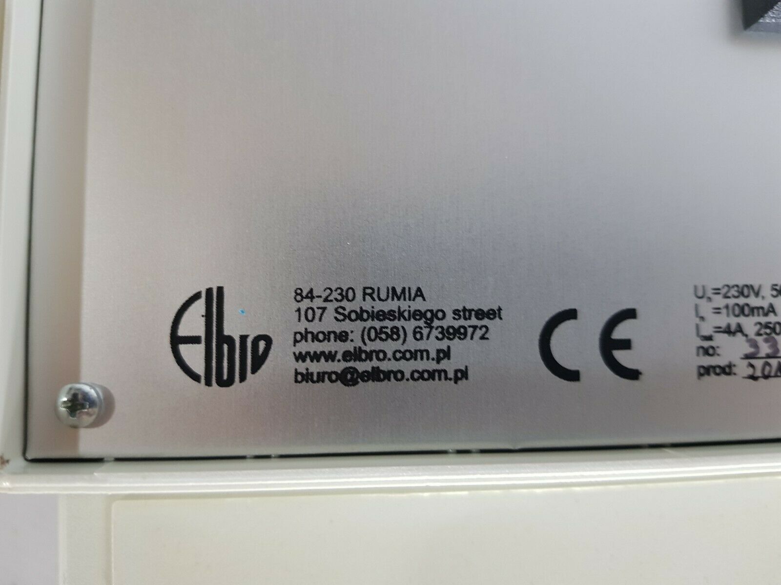 Salinometer sc-1 fuse alarm 4a/230 vac