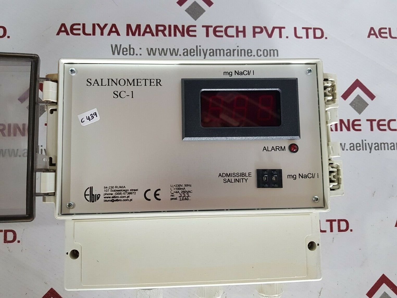Salinometer sc-1 fuse alarm 4a/230 vac
