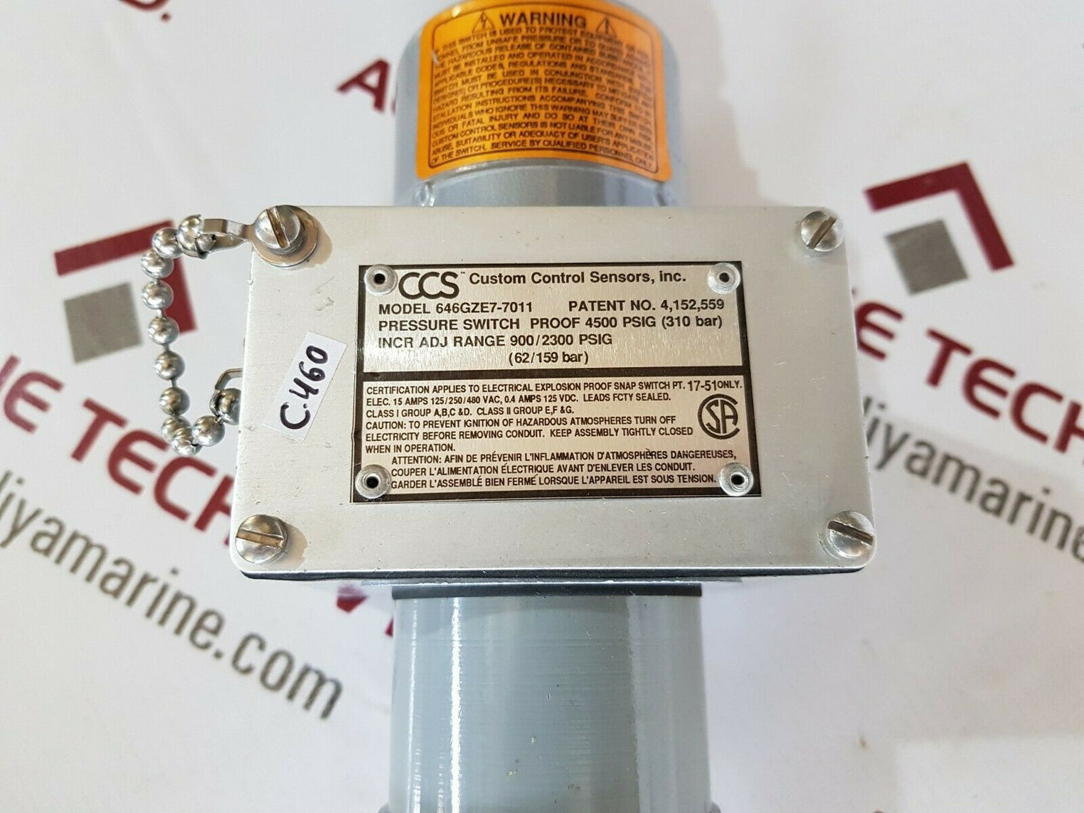 Ccs 646gze7-7011 pressure switch
