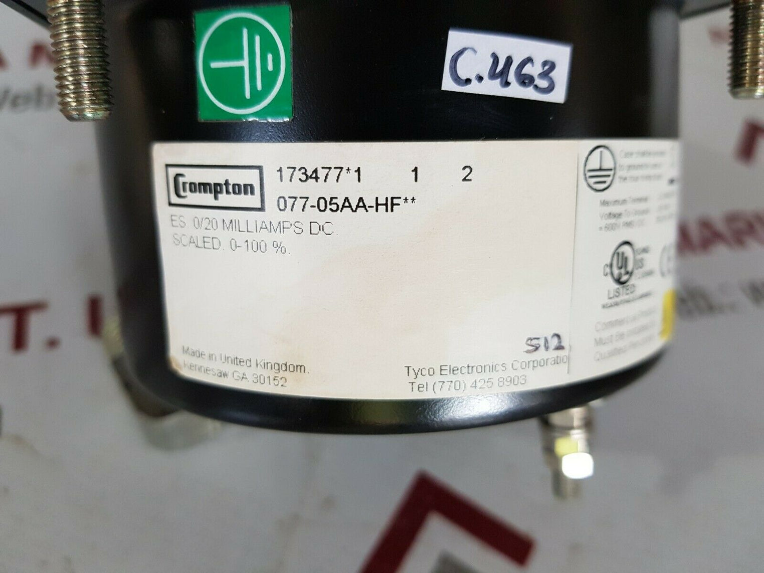 Crompton 077-05aa-hf panel meter