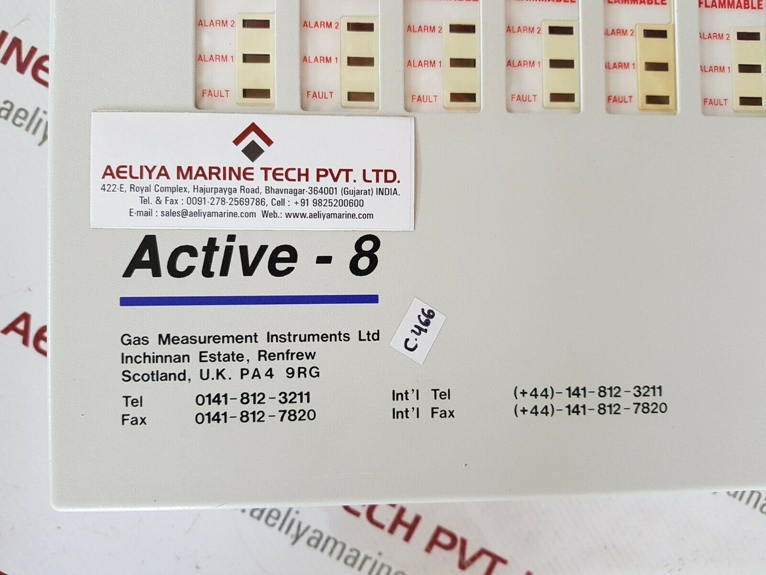 Gas measurement instruments active - 8