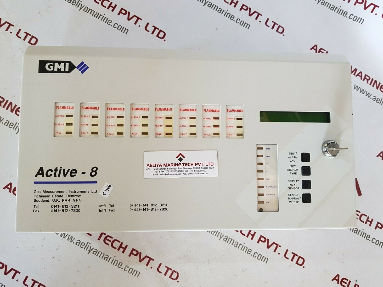 Gas measurement instruments active - 8