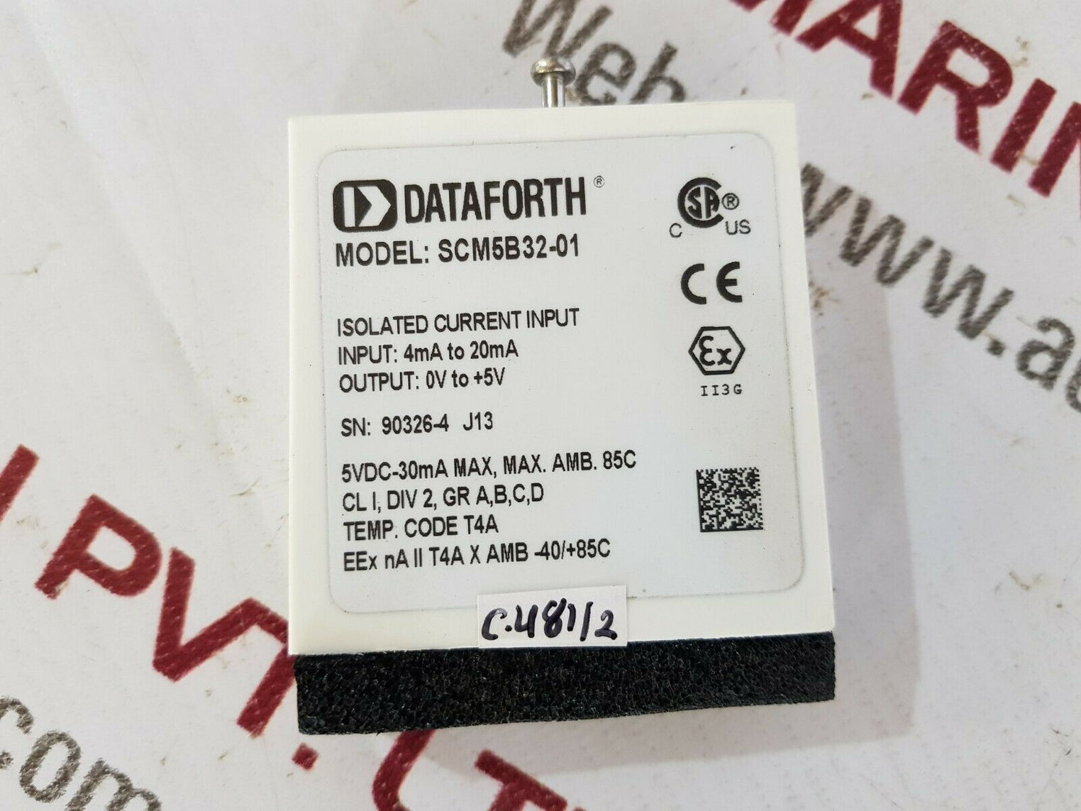 Dataforth scm5b32-01 isolated current input