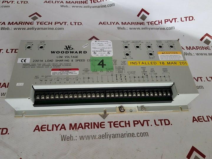 Woodward 9907-019 low voltage 2301a load sharing & speed control