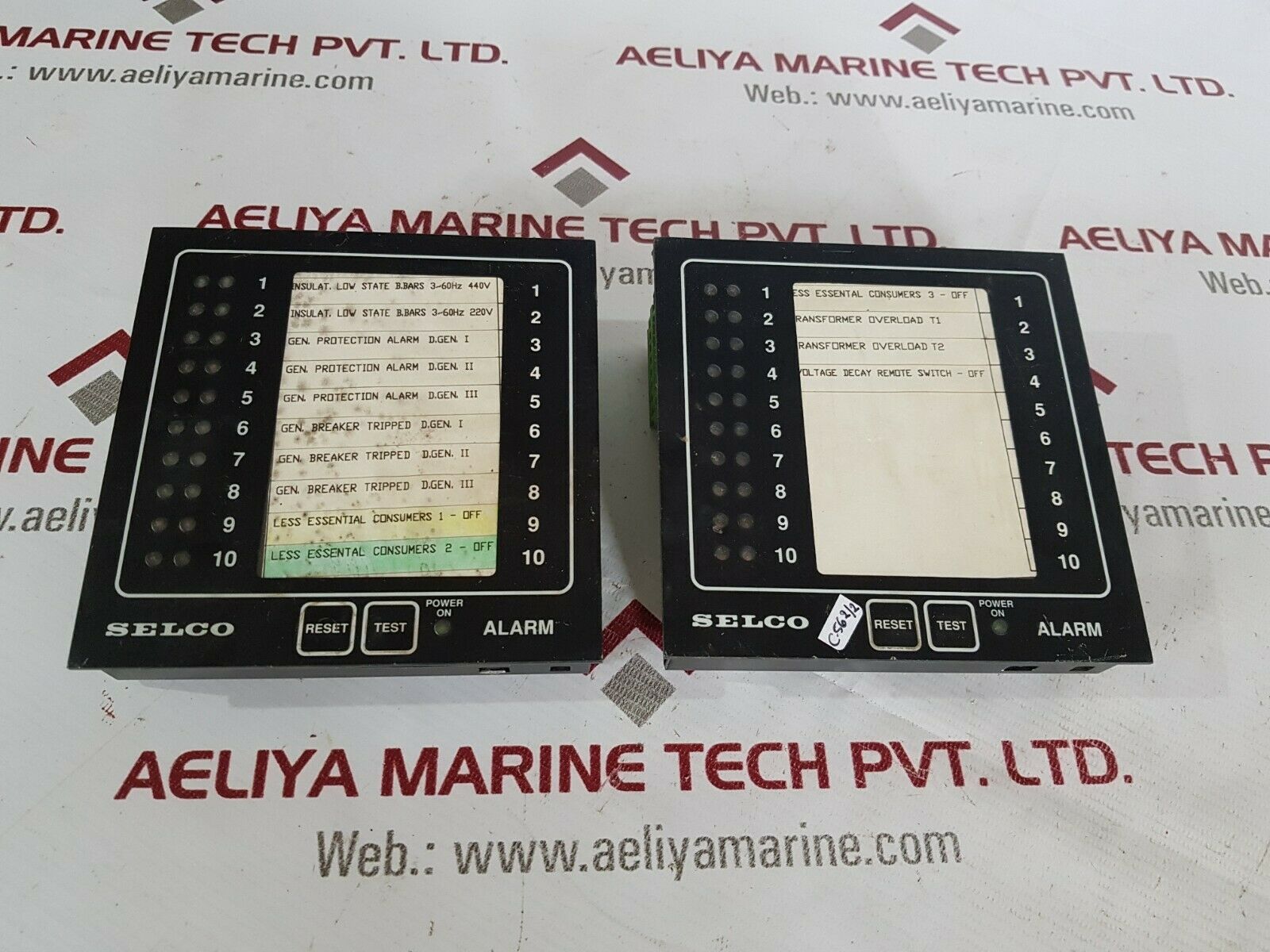 Selco m1000-24-10b alarm annunciator 24volt