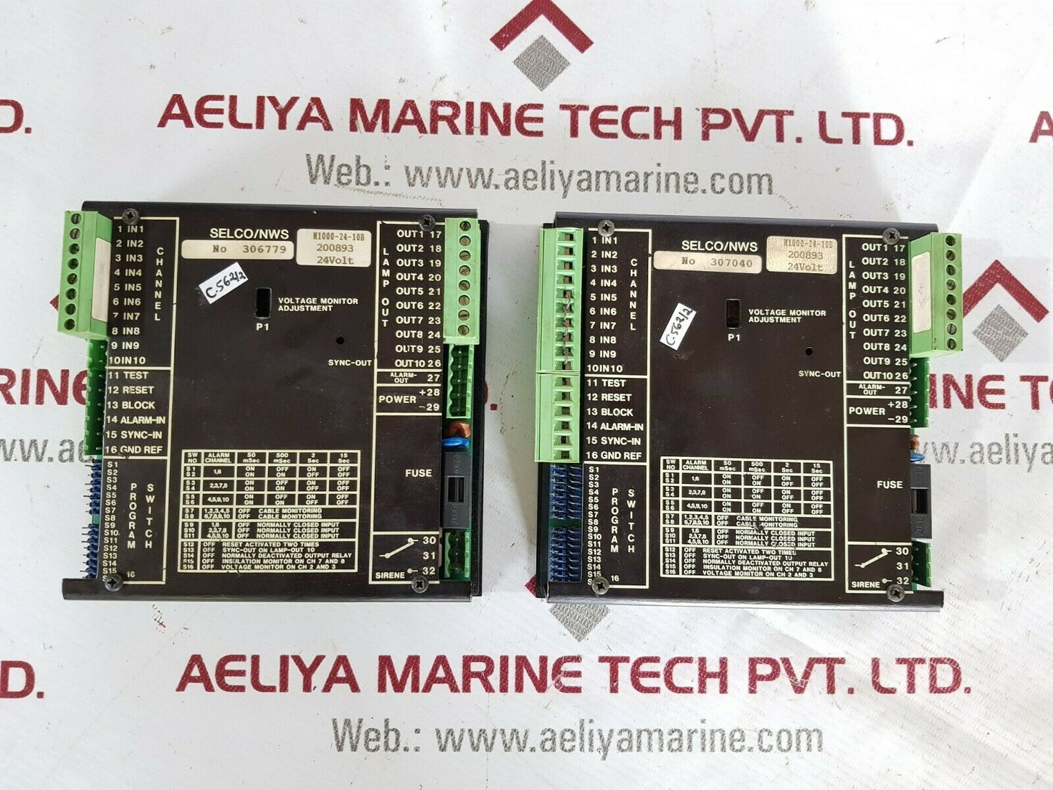 Selco m1000-24-10b alarm annunciator 24volt