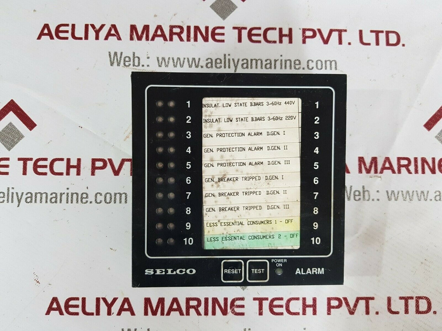 Selco m1000-24-10b alarm annunciator 24volt