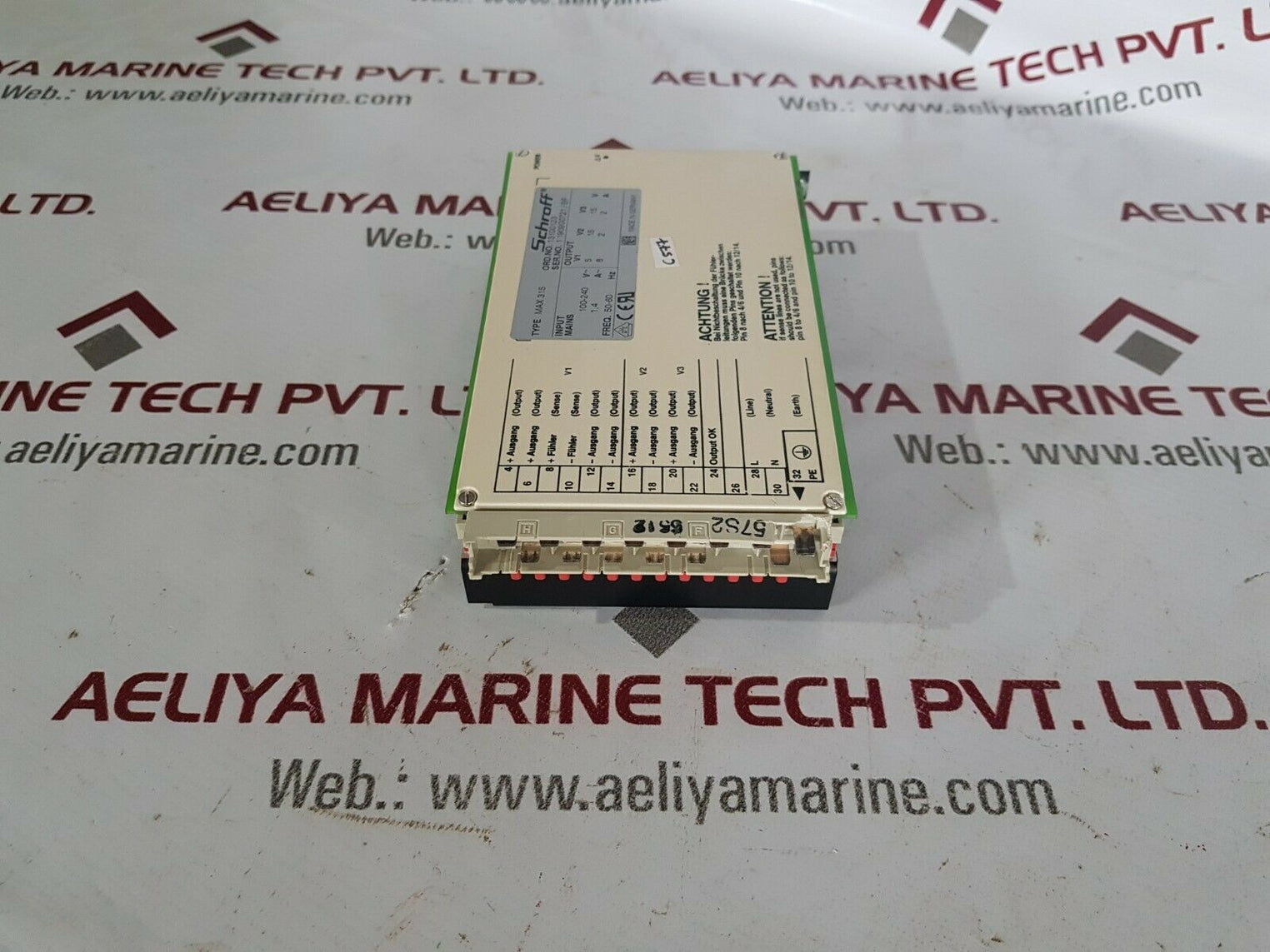 Schroff max 315 power supply 50-60hz