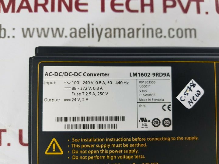 Power-one ac-dc/dc-dc converter lm1602-9rd9a
