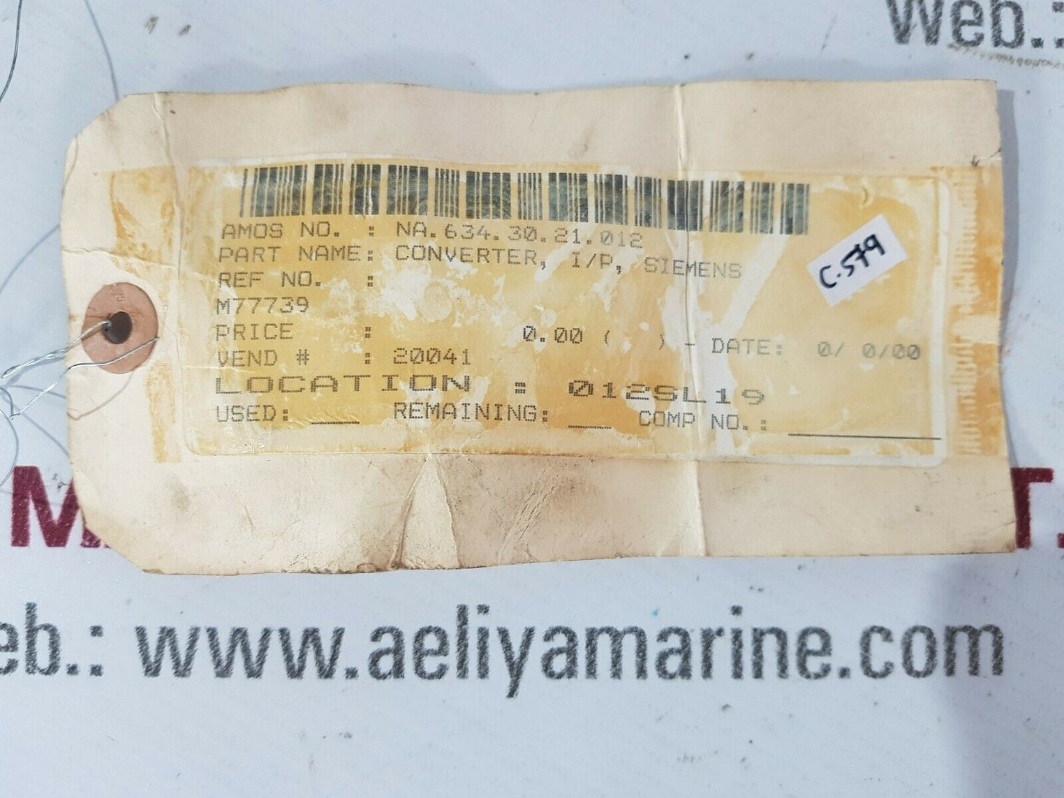 Siemens m 77739- b 1600.00 i/p converter