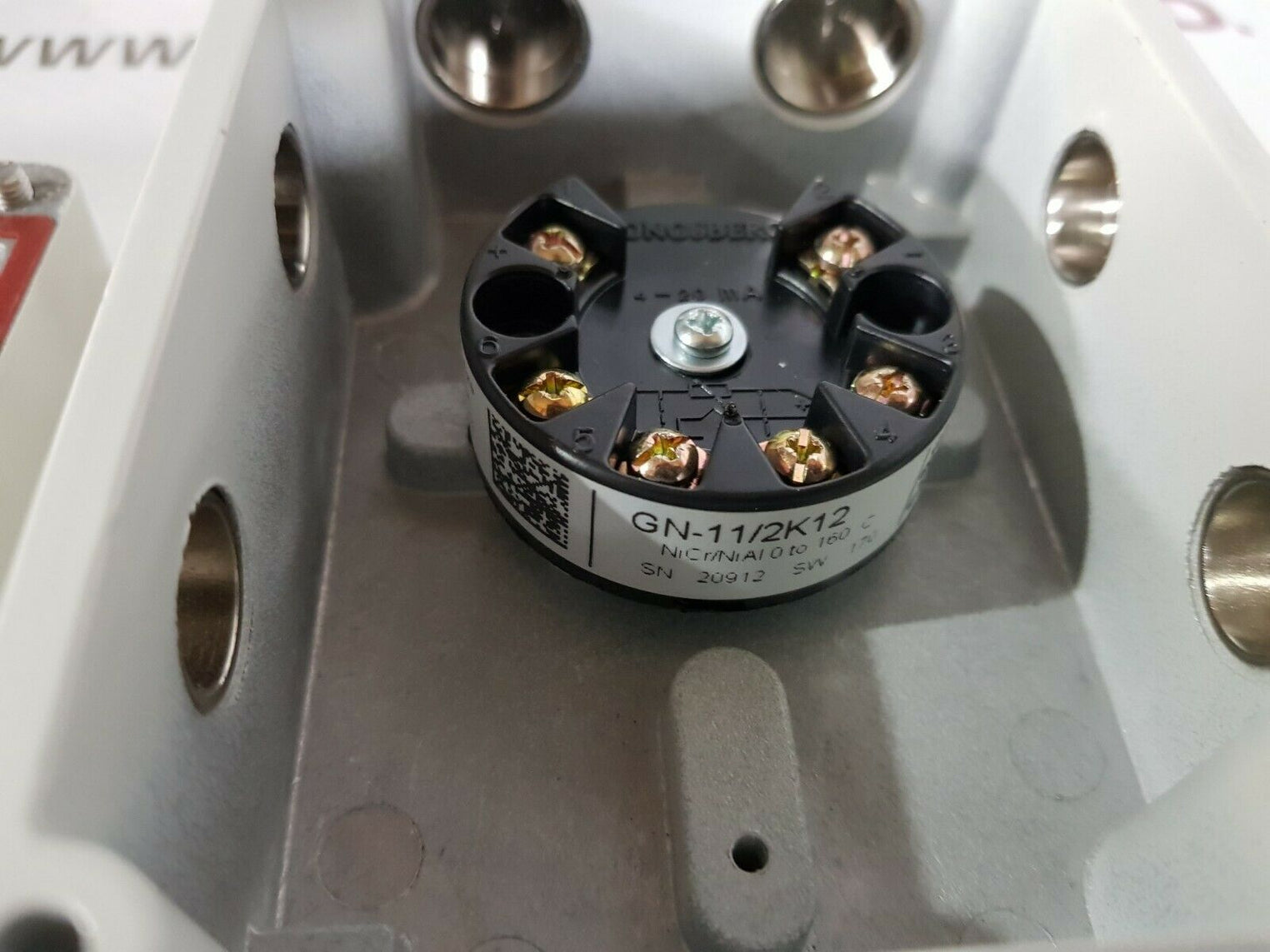 Kongsberg gn-100/e thermocouple amplifier 0-160' connection box