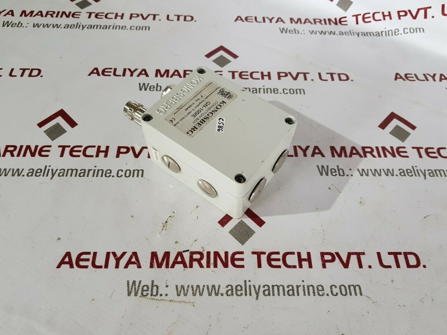 Kongsberg gn-100/e thermocouple amplifier 0-160' connection box