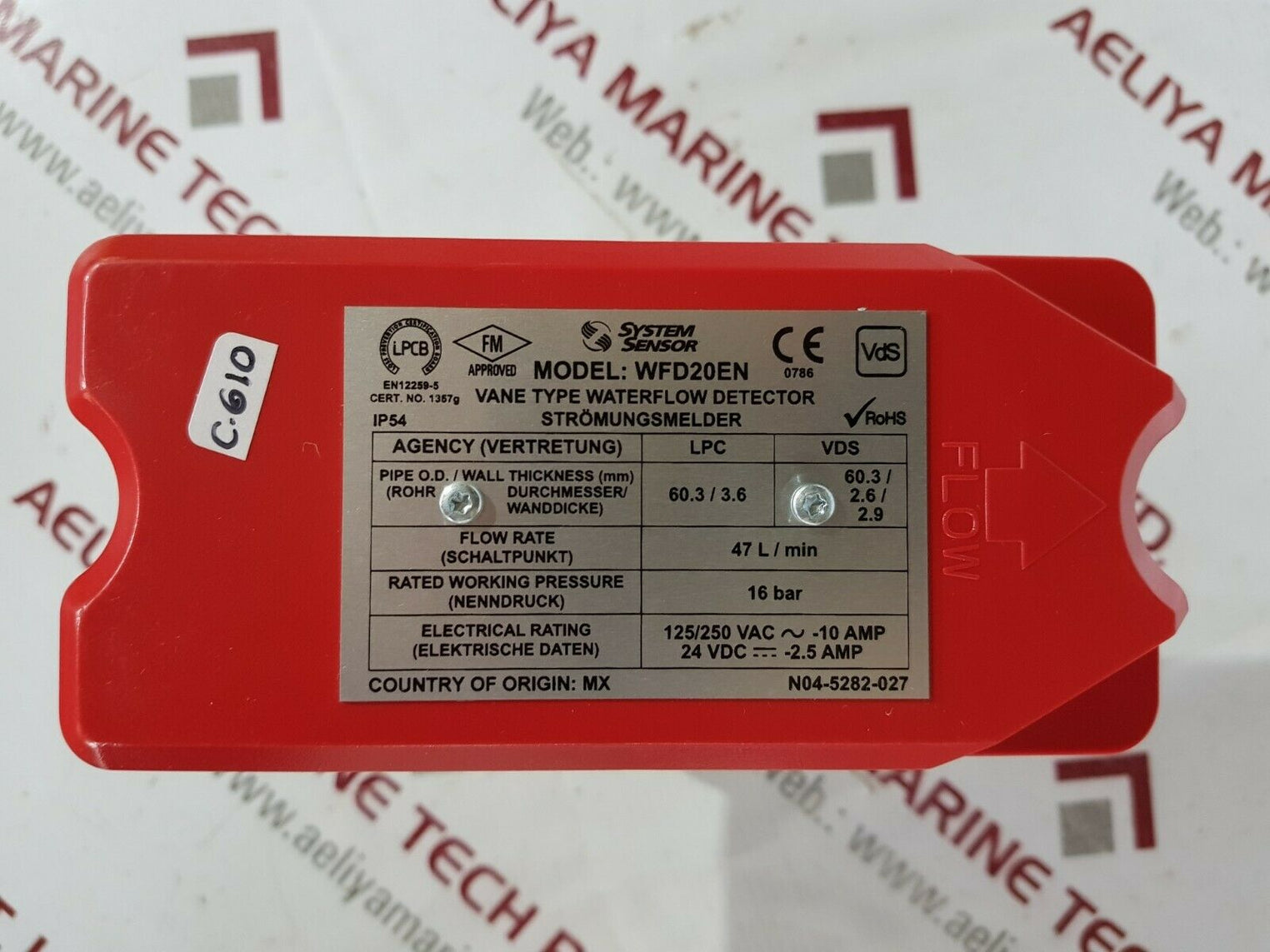 System sensor wfd20en