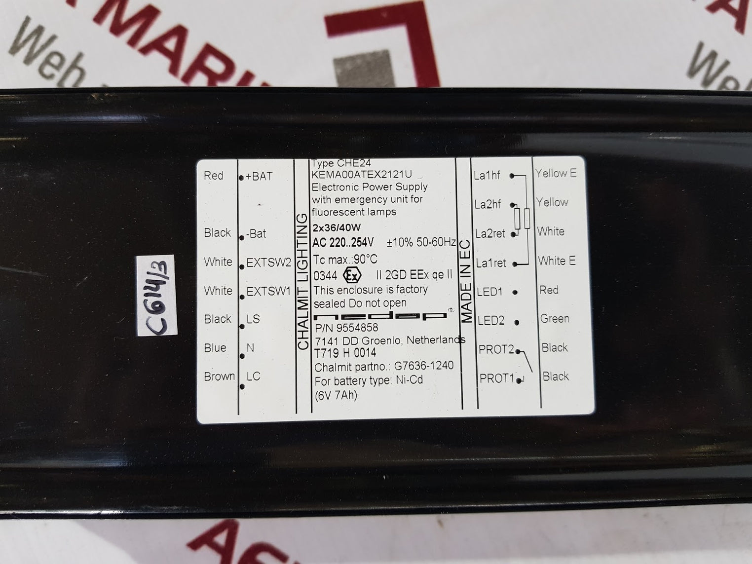 Chalmit lighting che24 electronic power supply kema00atex2121u