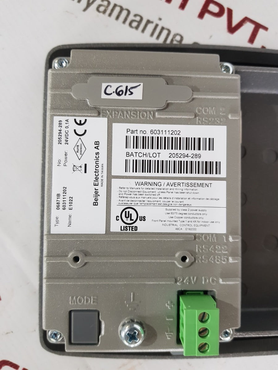 beijer e1022 06871b hmi operator panel