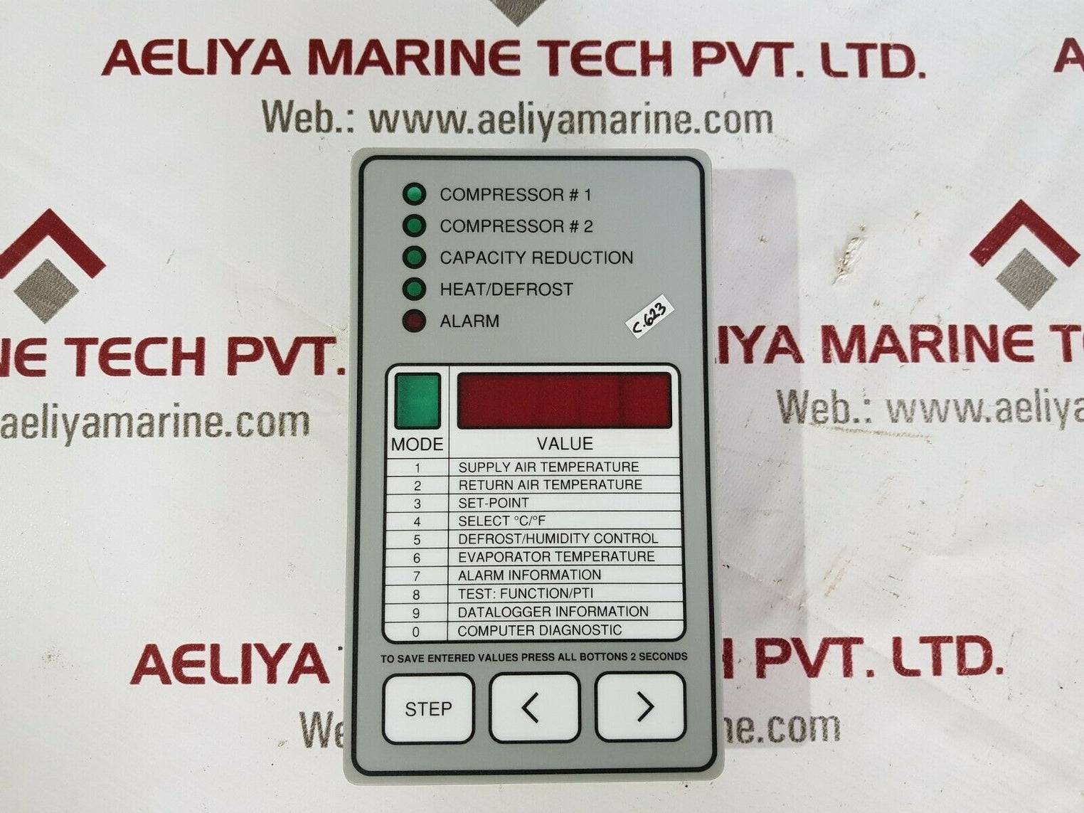 Sabroe mpc II 1100-002 k31-51751 9934-2105 display